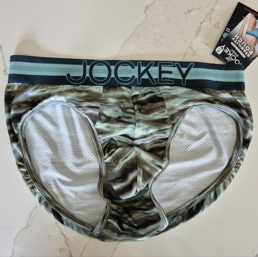 Jockey Sport Men's Stability Pouch Brief Underwear NEW Size Large